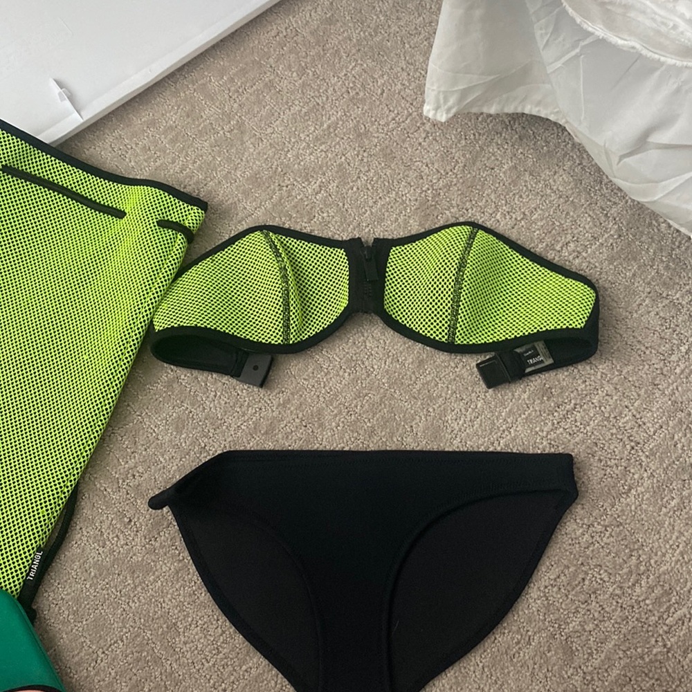TRIANGL zip up bikini set